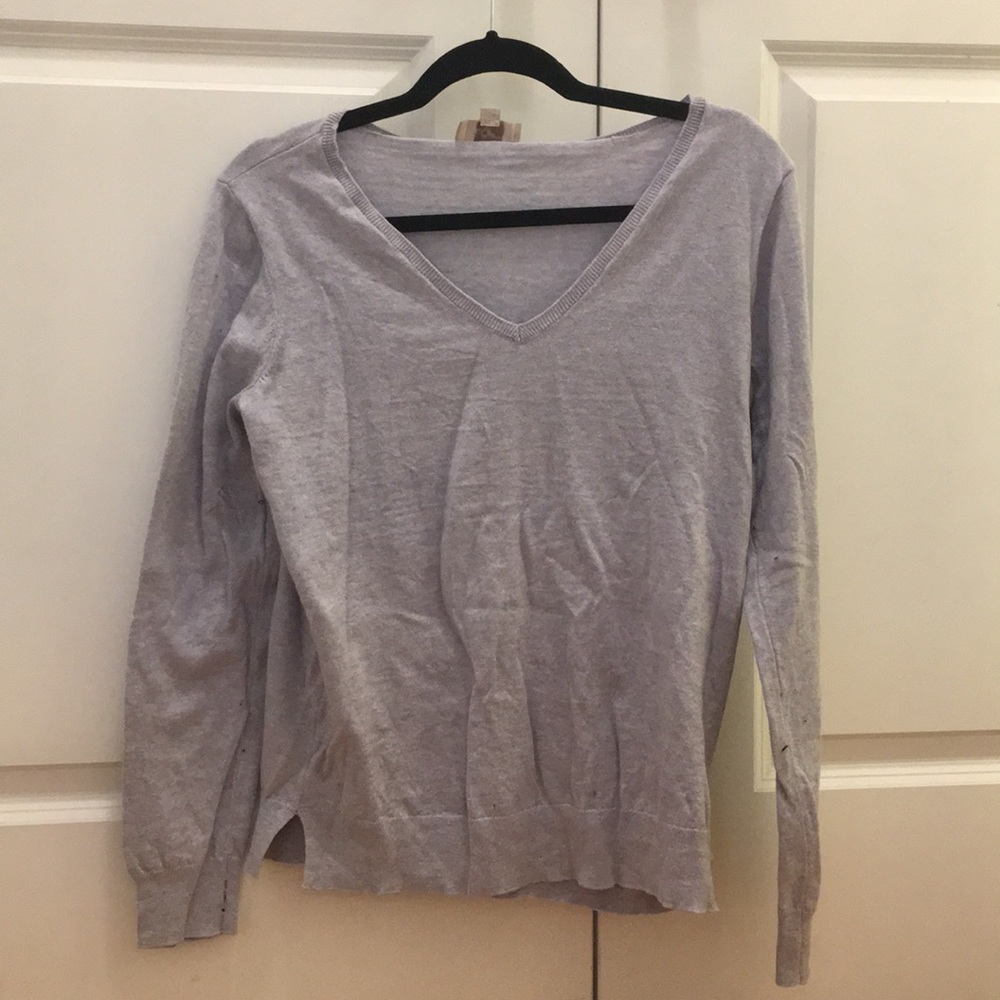 Lavender v neck sweater